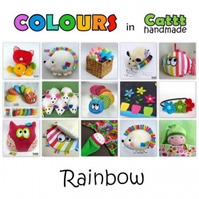 Спечелете красива, шарена, ръчно изработена играчка от Cattt handmade