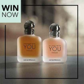 Спечели новата двойка аромати от Emporio Armani: Stronger With You за него и In Love With You за нея!