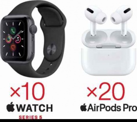 Спечелете 10 броя Apple Watch Series 5 и 20 броя AirPods Pro